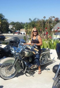 Chiropractic Fullerton CA Corrine Miller Chiropractic Assistant On Motorcycle