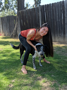 Chiropractor Fullerton CA Paris de Grasse With Dog