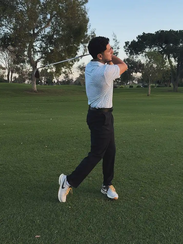 Chiropractor Fullerton CA Carlos Moreno Golfing